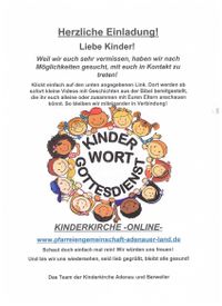 Plakat Kinderkirche online
